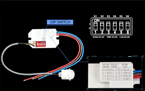 Hareket sensörlerinde DIP Switch'in ne olduğunu biliyor musunuz?