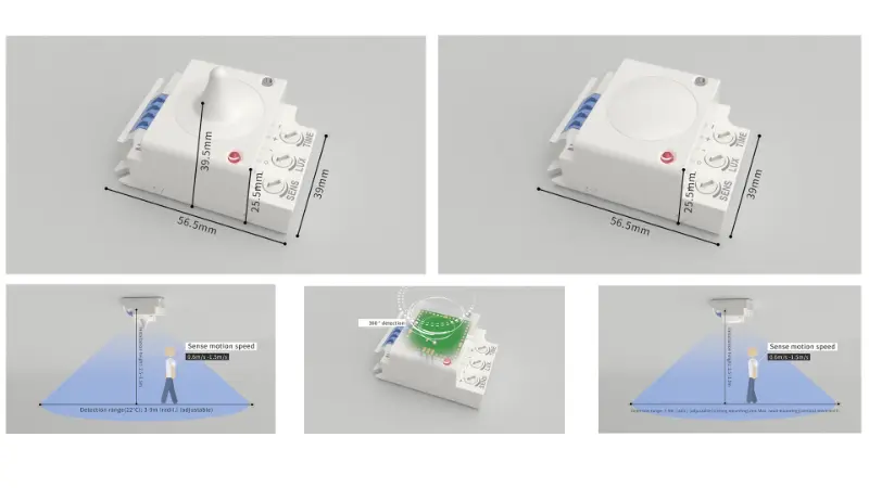 PDLUX, Akıllı İç Mekan Aydınlatma için PD-MV1029A ve PD-MV1029B 5,8 GHz Mikrodalga Sensörlerini Piyasaya Sürüyor