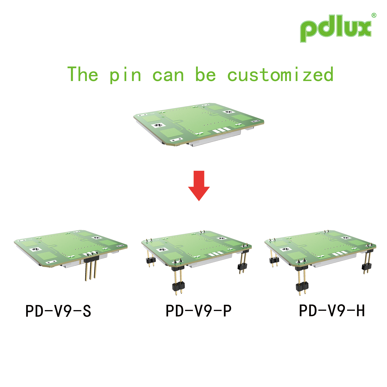 PDLUX, Yükseltilmiş PD-V9H/PD-V9P/PD-V9S X-Bant Doppler Algılama Modüllerini, İsteğe Bağlı Özel Pinsiz Sürümü Sunuyor